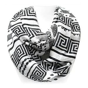 *Clearance* Black and White Aztec Scarf
